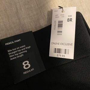 The Limited NWT sz 8 black pants
